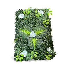 Manolya Yapay Çiçek Duvar Kaplama Panel 40 X 60 Cm Mavi