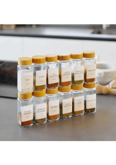 Mien 7119008 12 Li Cam Baharat Seti 16 Etiket Hediyeli