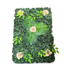 Manolya Yapay Çiçek Duvar Kaplama Panel 40 X 60 Cm Pudra