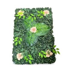 Manolya Yapay Çiçek Duvar Kaplama Panel 40 X 60 Cm Pudra