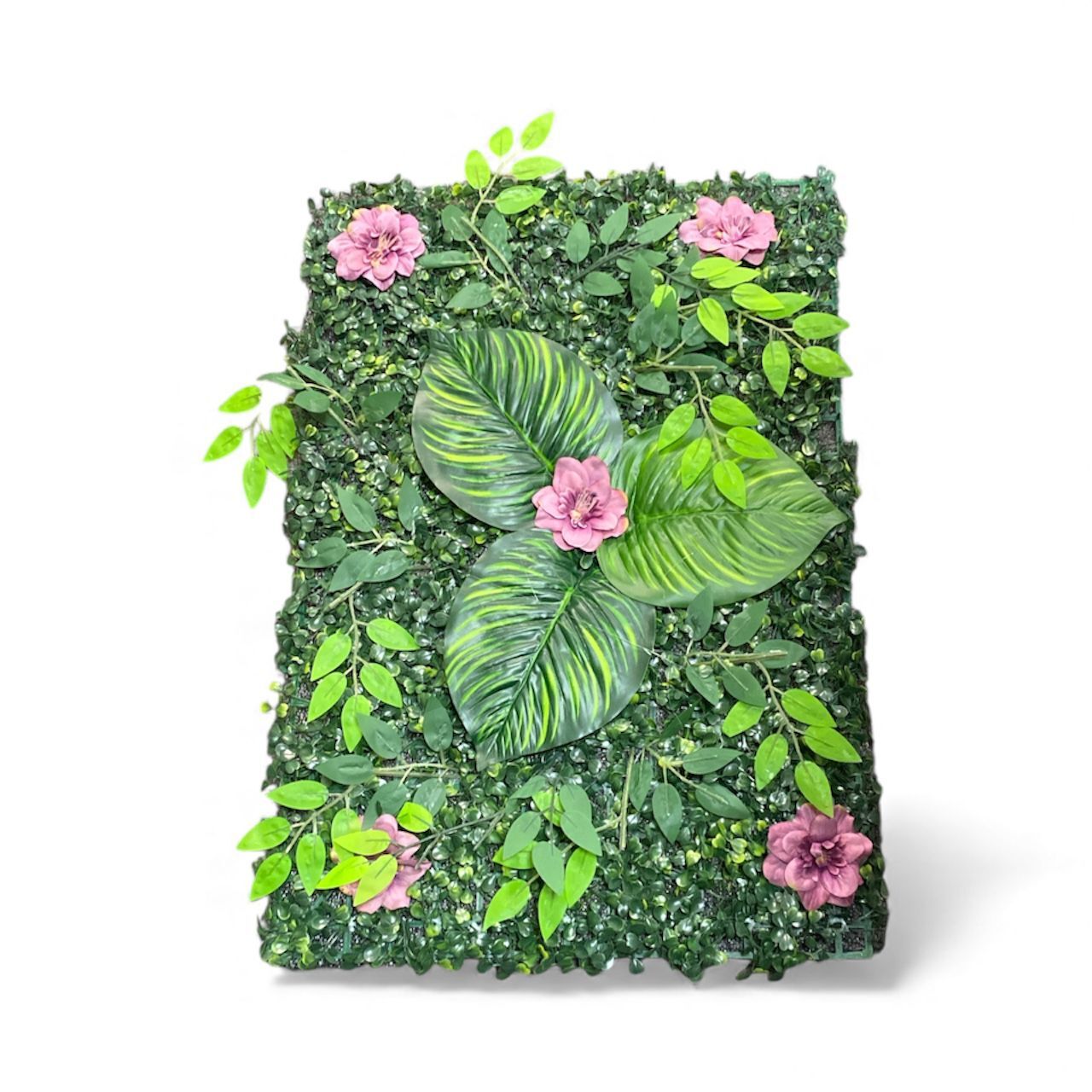 Manolya Yapay Çiçek Duvar Kaplama Panel 40 X 60 Cm Mürdüm