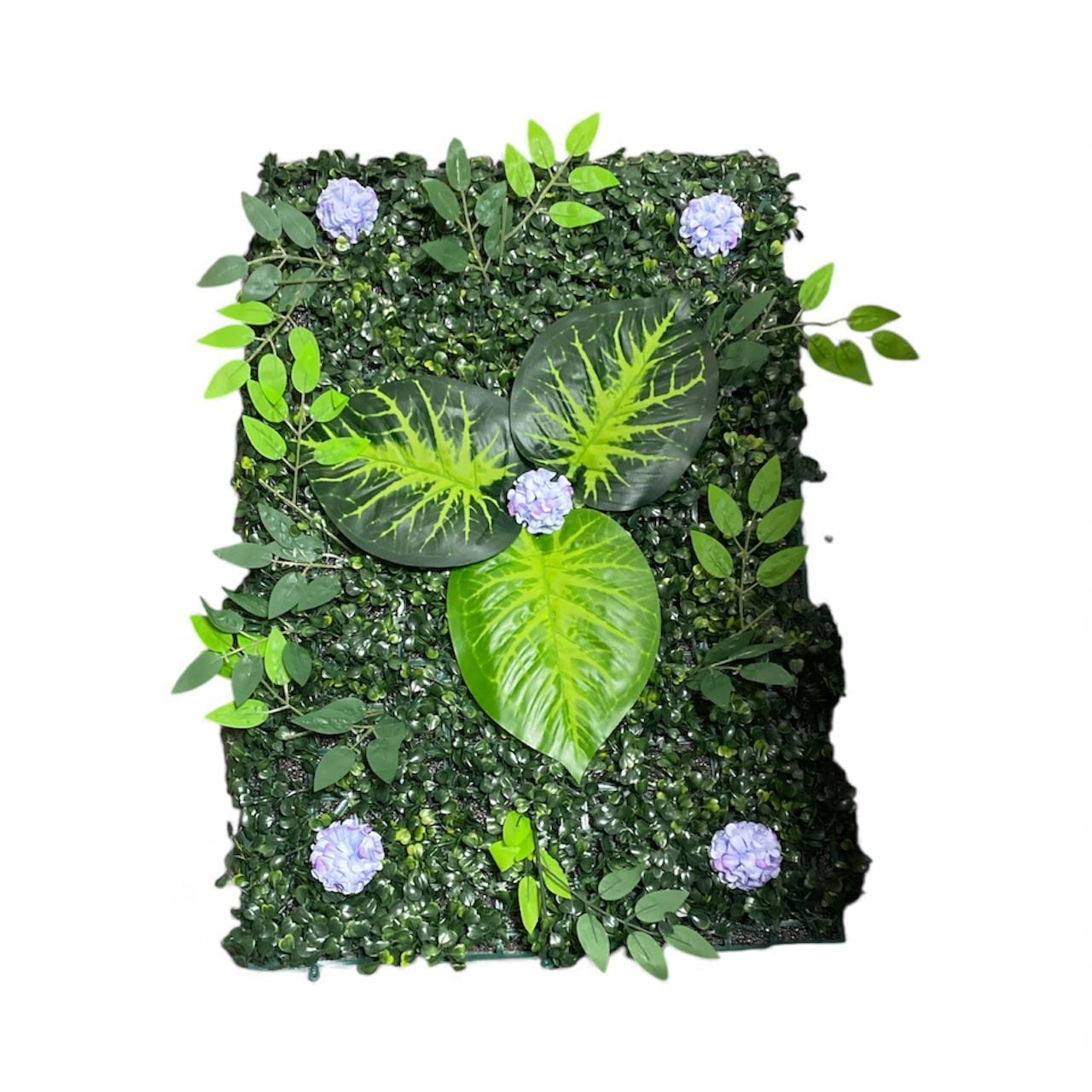 Ortanca Yapay Çiçek Duvar Kaplama Panel 40 X 60 Cm Mor