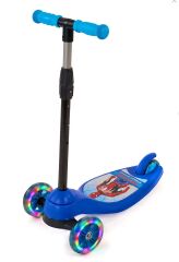 Beren Runner 3 Tekerli  Işıklı Çocuk Scooter Saks Mavi