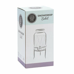 Krd Home Cam Sebil Snowdrop Büyük 5.5 Lt Şeffaf