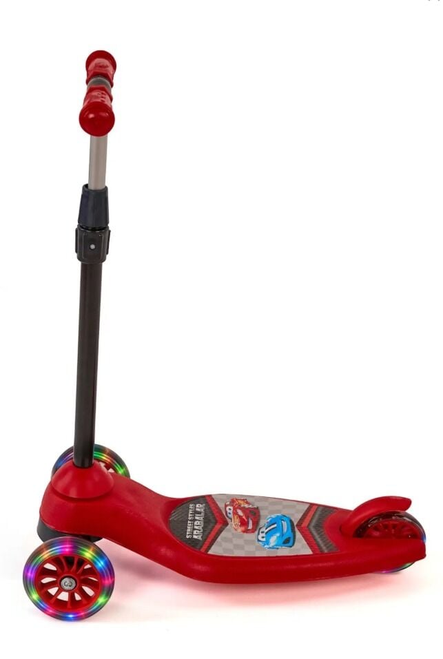 Beren Runner 3 Tekerli  Işıklı Çocuk Scooter Kırmızı
