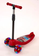 Beren Runner 3 Tekerli  Işıklı Çocuk Scooter Kırmızı