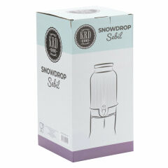 Krd Home Cam Sebil Snowdrop Çizgili 5.5 Lt Şeffaf