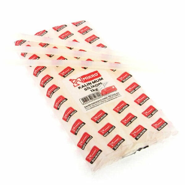 Mikro Mum Silikon Çubuk Kalın 1 Kg Şeffaf