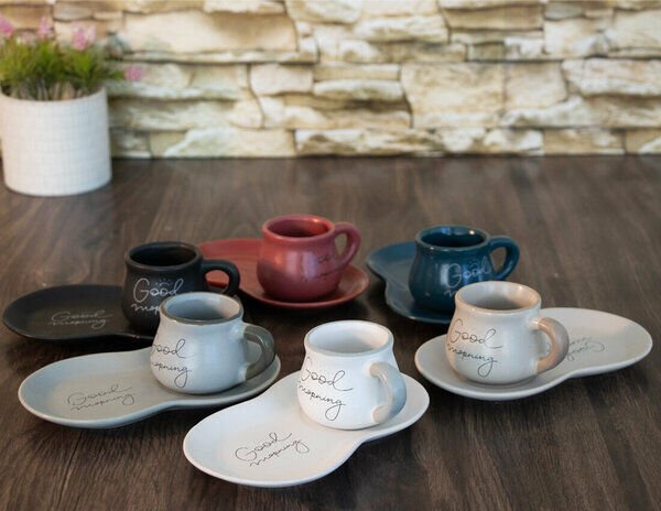 Perotti Kahve Fincan Takımı 12 Parça Porselen Parma