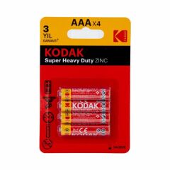 Kodak Pil İnce Çinko Karbon 4 Lü