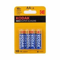 Kodak Pil Kalem Alkalin Max Süper 4 Lü
