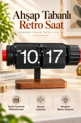 Auhma Adm3 Retro Flip Zamanlayıcılı Dekoratif Masa Saati