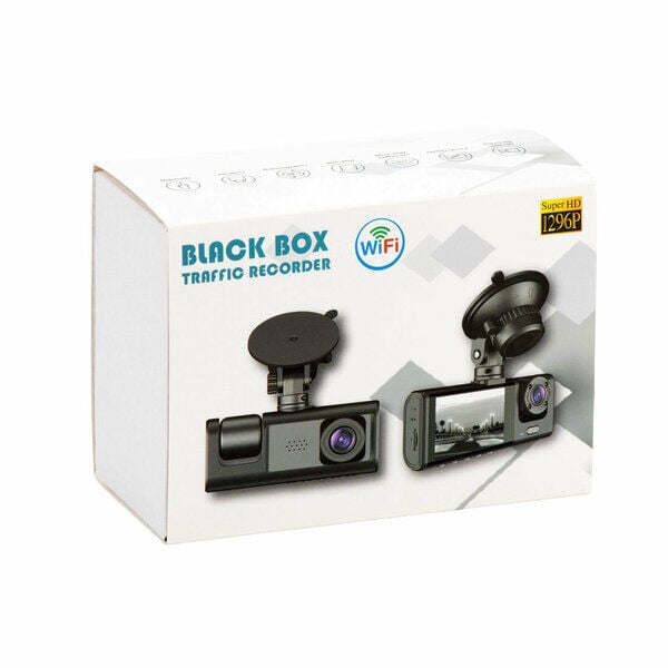 Dinamic Black Box Kamera Araç 1296 P Çözünürlüklü Süper Hd Wifi Siyah