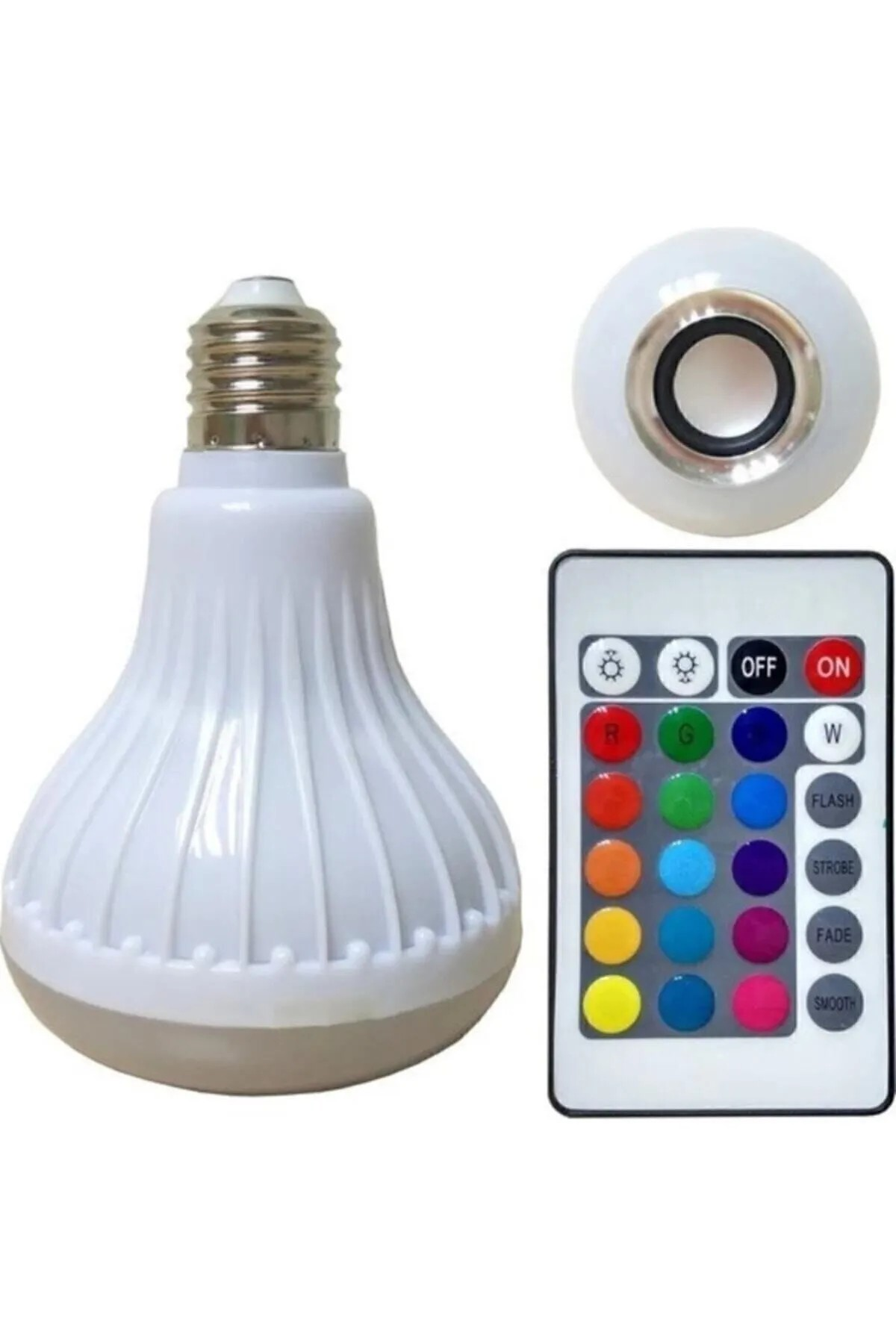Cm Led Ampül + Hoparlör Speaker Bluetooth 9 W E27 Karışık Renkli