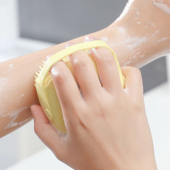 Omilife Silikon Deterjan Hazneli Çok Amaçlı Fırça Fenomen Ürün Sarı