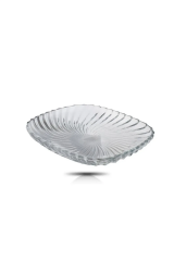 Santa Düz Sunum Tabak 24 Cm Şeffaf