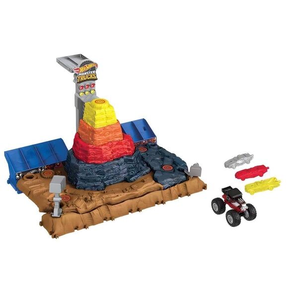 Hot Wheels Monster Trucks Muhteşem Çarpışma Arenası Karışık Renkli