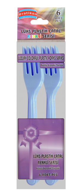 Pratikon Plastik Çatal 6 Lı