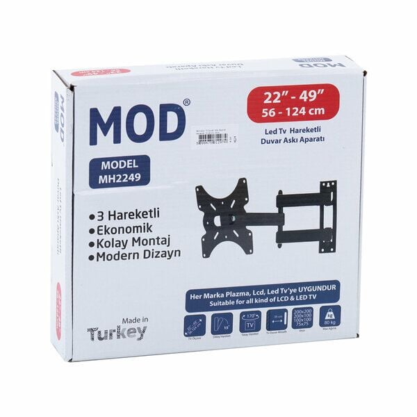 Mod Hareketli Tv Askı Aparatı 22-49 İnç 56-124 Cm