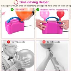 Elektrikli Balon Pompası Pembe