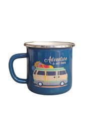 Orcamp Out-1900 Kamp Retro Emaye Bardak Adventure İs Out There Model 330 Cc Lacivert