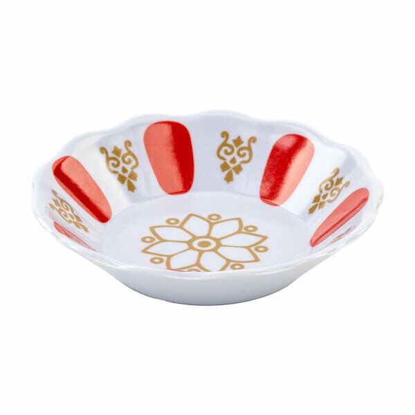 Enfa Çay Tabağı Melamin 6 Lı Lüx Kahveci Desenli