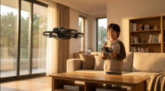 Blic A40 Mini Drone Çift Bataryalı Wi-Fi Kameralı 150 M Menzilli Siyah