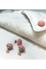 Omilife 4'Lü Mantar Şeklinde Sabitleme İğnesi Çarşaf Yorgan Kılıfı Fenomen Ürün Pembe