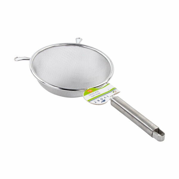 İvory Süzgeç Çelik Metal Saplı 16 Cm Gümüş