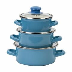 Alev Tencere Seti Mini 3'Lü 12-14-16 Cm