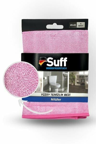 Suff Yüzey Temizlik Bezi Nilüfer 40X40 Cm 420 Gr Pembe