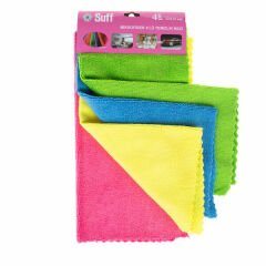 Suff Temizlik Bezi Gül 4 Lü 32X32 Cm 210 Gr Karışık Renkli
