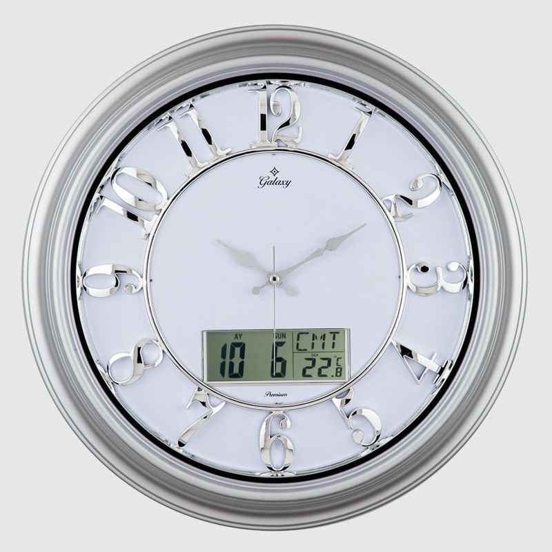 Galaxy Tk-1962-G-2 Termometreli Duvar Saati