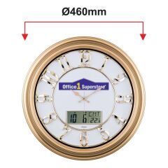 Galaxy Tk-1962-G-2 Termometreli Duvar Saati