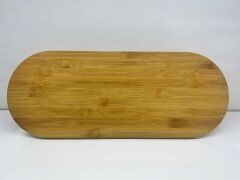 Bambu Ayaklı Oval Sunumluk