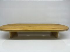 Bambu Ayaklı Oval Sunumluk Ahşap