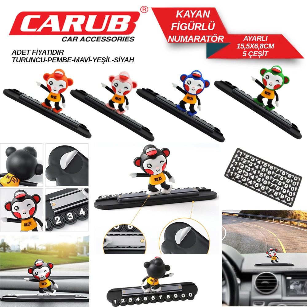 Carub Numaratör Kayan Figür Ayarlı Yeşil
