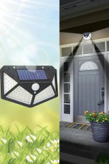 Volemi Solar Aydınlatma Sensörlü Lamba 067 Siyah