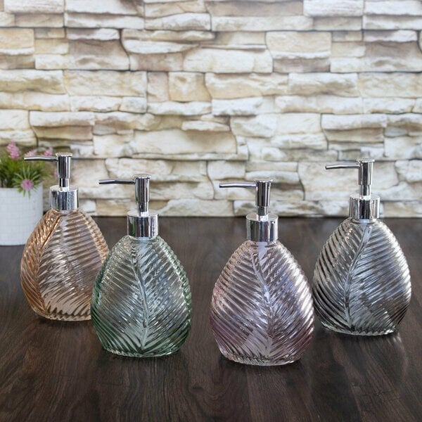 Perotti Sıvı Sabunluk Cam Leaf