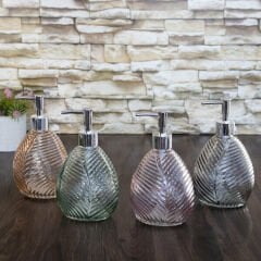 Perotti Sıvı Sabunluk Cam Leaf