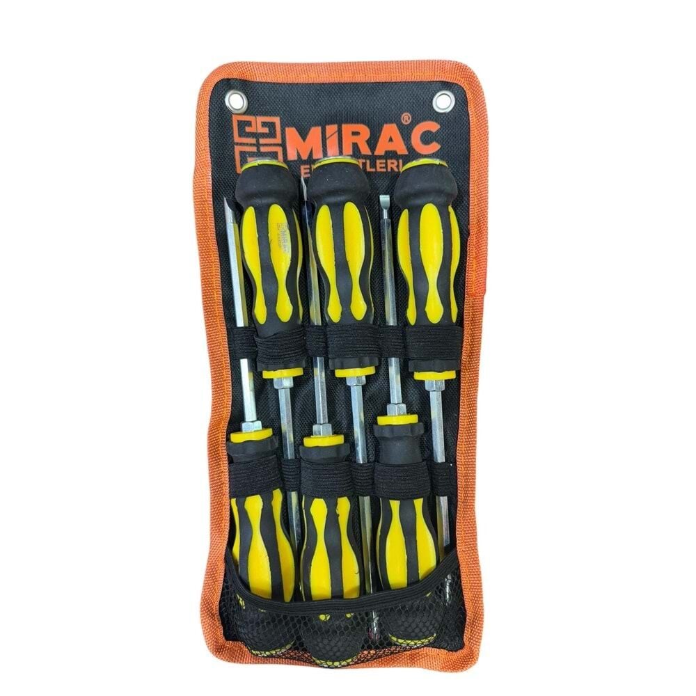Miraç Tornavida Seti Darbeli Çift Yönlü 6'Lı
