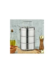 Cooker Sefer Tası Çelik Kelepçeli 3 Lü Gümüş