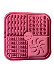Omilife Köpek ve Kedi Yavaş Yeme Kabı Yalama Matı Katı Sıvı Gıda Silikon Fenomen Ürün Pembe
