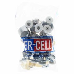 Deniz Er-Cell Duşakabin Ayağı Seti Gümüş