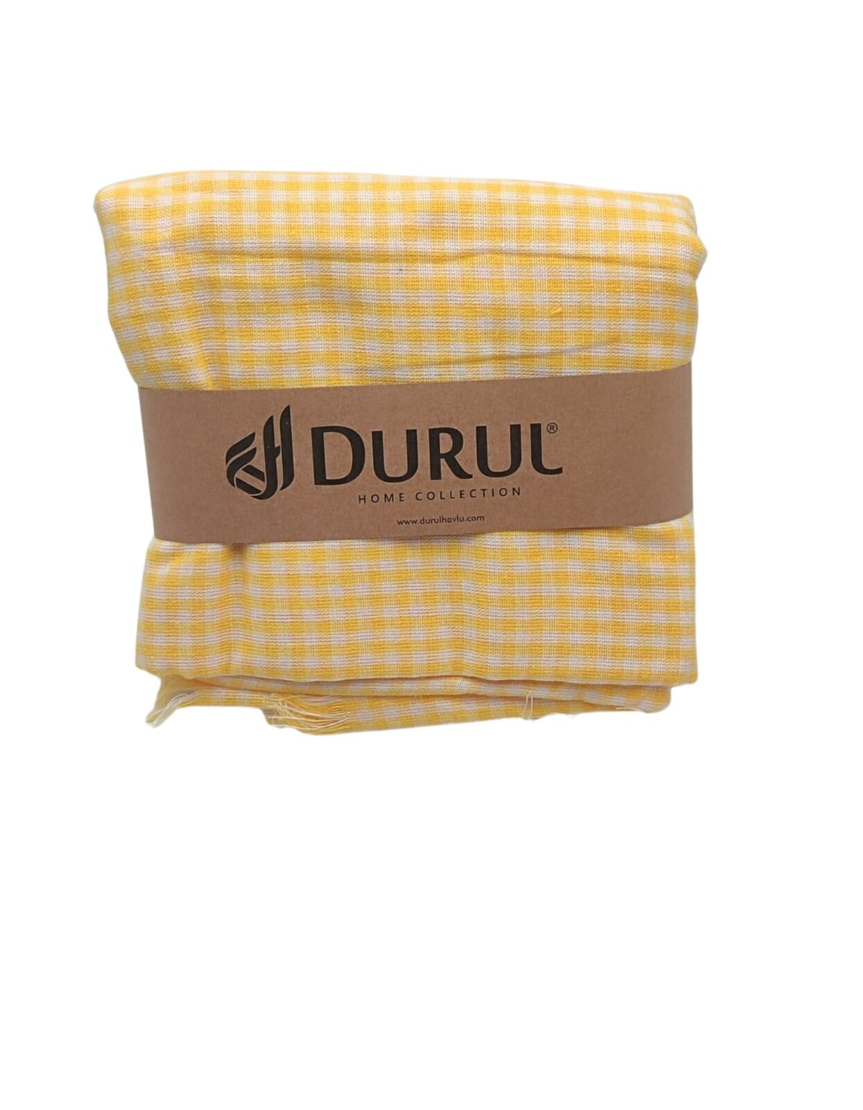 Durul Çok Amaçlı Piknik Örtüsü Pötikareli 165X165 Cm Sarı