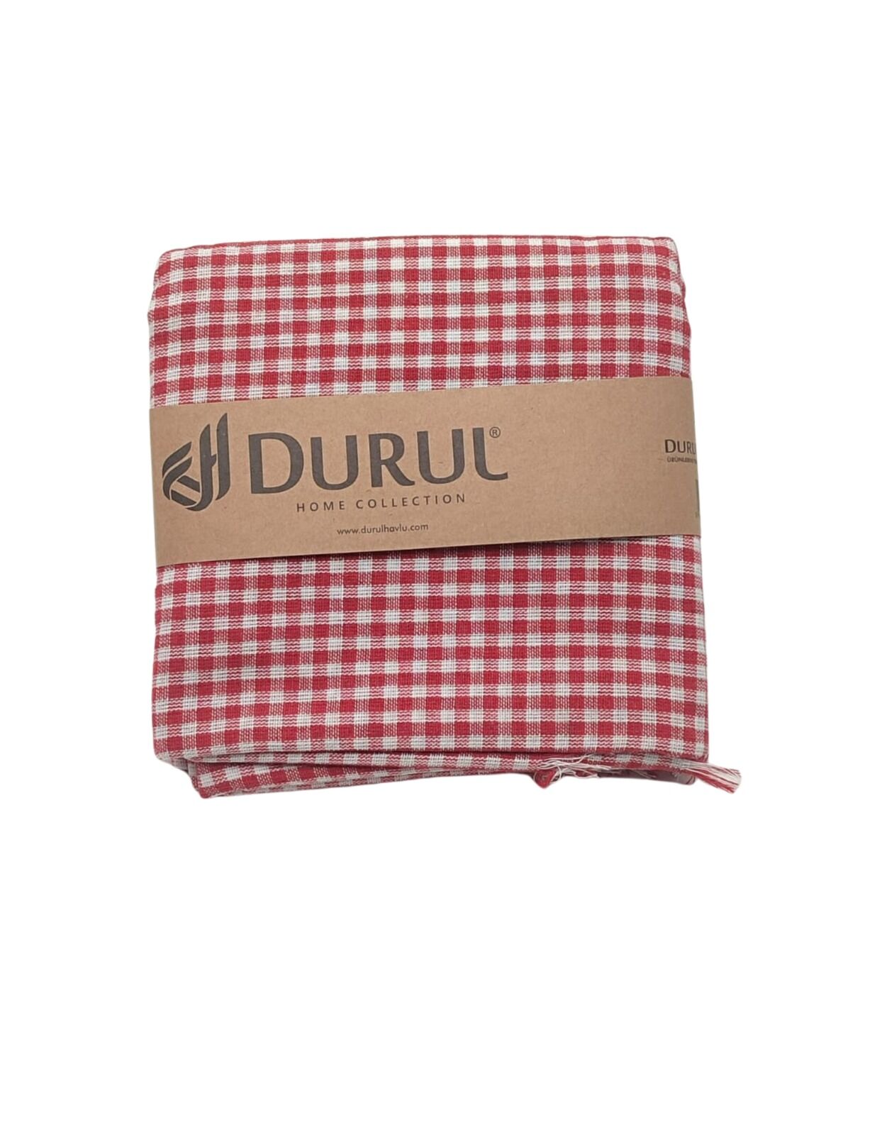 Durul Çok Amaçlı Piknik Örtüsü Pötikareli 165X165 Cm Kırmızı