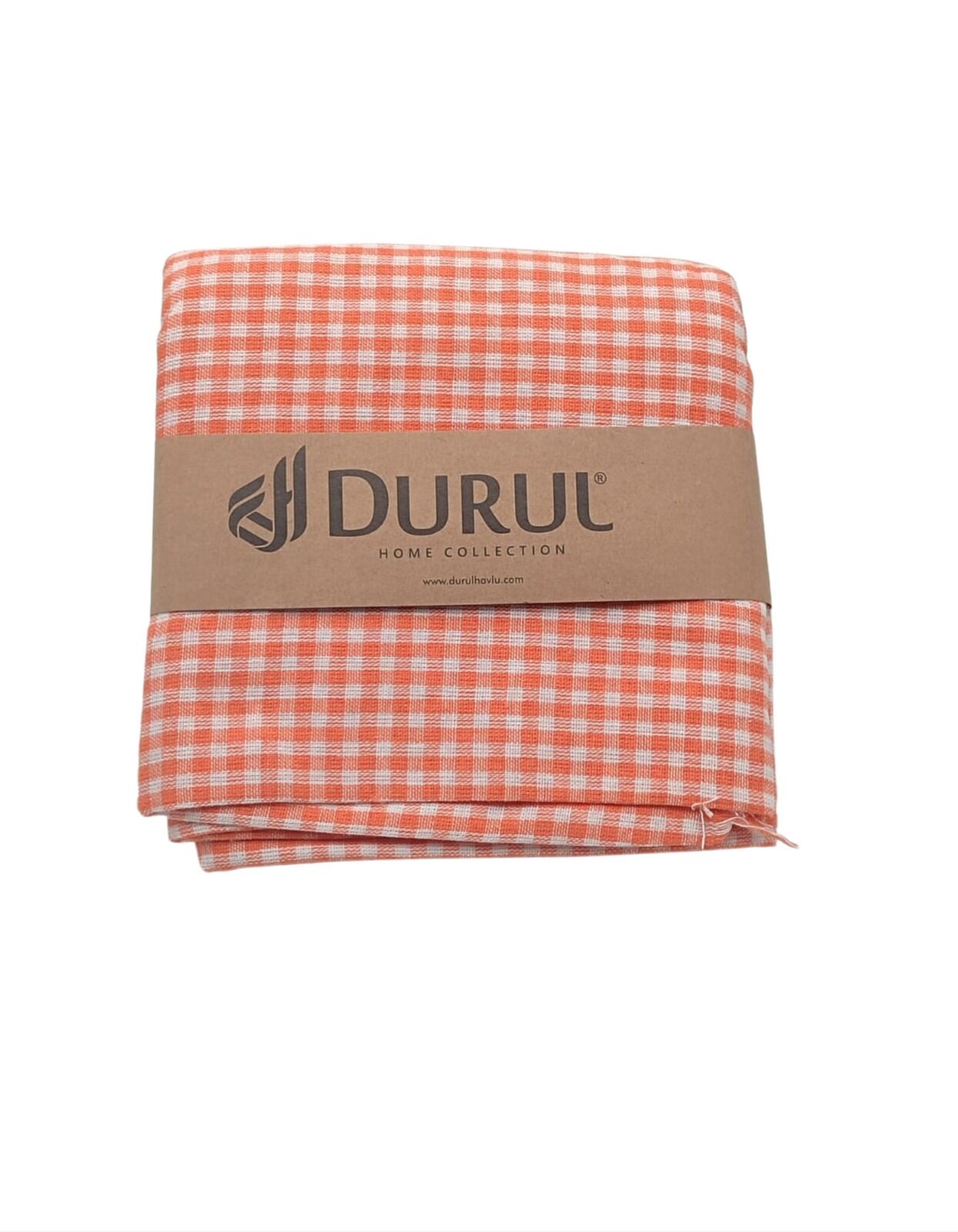 Durul Çok Amaçlı Piknik Örtüsü Pötikareli 165X165 Cm Turuncu