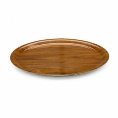 Tria Tepsi Kraft Yuvarlak 43 Cm Kaymaz Mat Ceviz