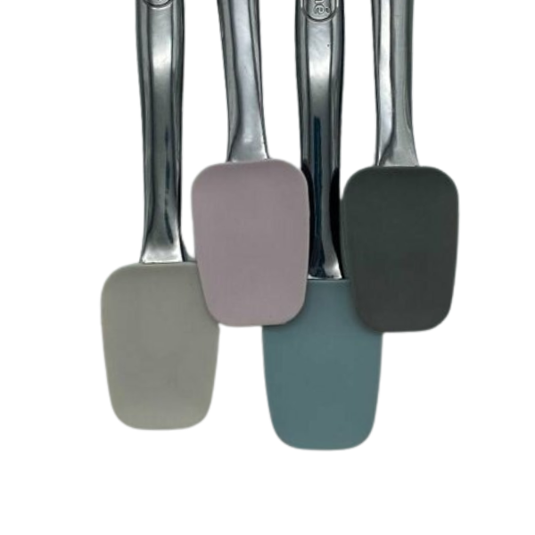 Hane Silikon Spatula  Siyah Saplı Buz Mavi