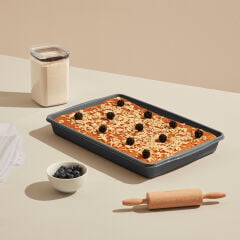 Dünya Dikdörtgen Pasta Börek Borcam Taşıma Kabı Antrasit